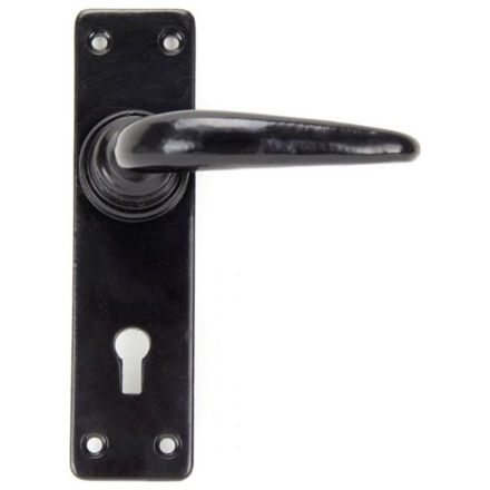 Picture of ANTIQUE BLACK STRAIGHT LEVER LOCK HANDLES