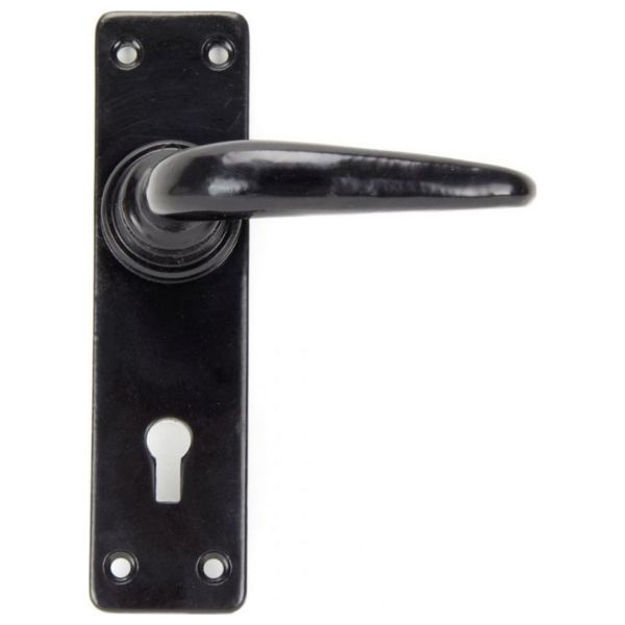 Picture of ANTIQUE BLACK STRAIGHT LEVER LOCK HANDLES