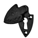 Picture of ANTIQUE BLACK SHIELD COVERED ESCUTCHEON