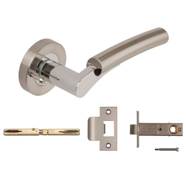 Picture of 3650 PRV SNP/PC ULTIMO LEVER C/W PRIVACY FACILITY & LATCH (70MM OVERALL)