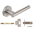 Picture of 3689 PRV SCP SULTAN LEVER ON ROSE C/W PRIVACY FACILITY & LATCH (70MM OVERALL)