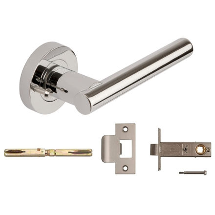 Picture of 3690 PRV PCP SULTAN LEVER ON ROSE C/W PRIVACY FACILITY & LATCH (70MM OVERALL)