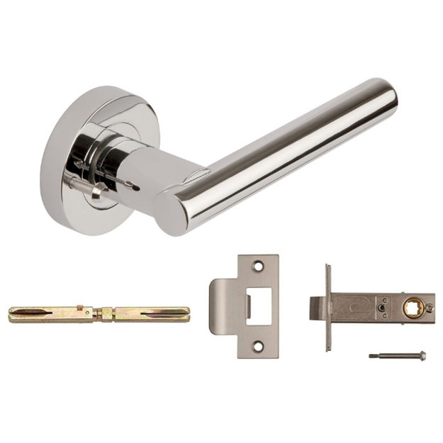 Picture of 3690 PRV PCP SULTAN LEVER ON ROSE C/W PRIVACY FACILITY & LATCH (70MM OVERALL)