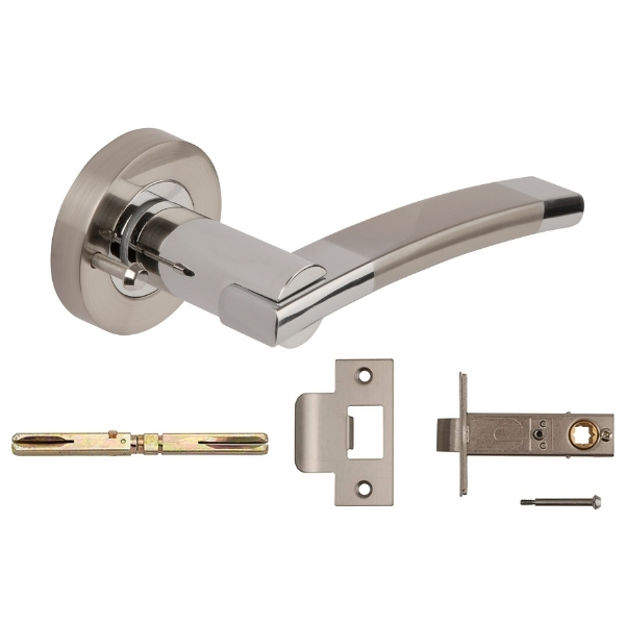 Picture of 3635 PRV SNP/PC ORPHEUS LEVER C/W PRIVACY FACILITY & LATCH (70MM OVERALL)