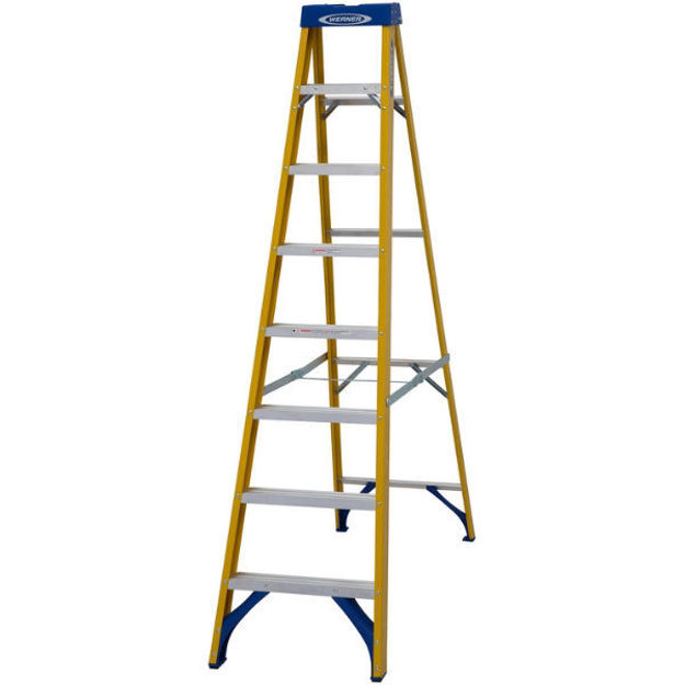 8 tread fibreglass step ladder store