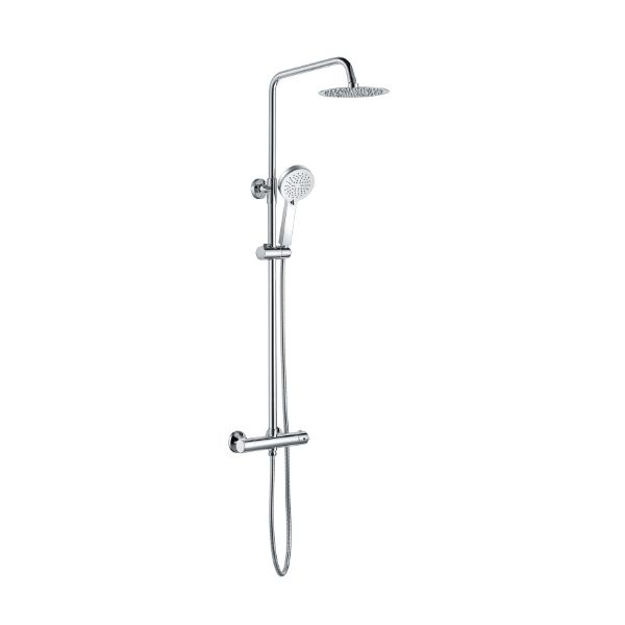 Picture of VELA THERMOSTATIC BAR MIXER W/RISER & OVERHEAD KIT