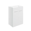Picture of VOLTA 590MM FLOOR STANDING 2 DOOR BASIN UNIT (NO TOP) - WHITE GLOSS