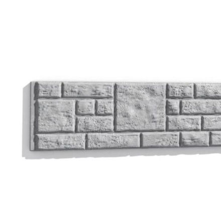 Picture of 6' ROCK FACE CONCRETE FENCE BASE PANEL 1.8MX305X50MM WC HP LW