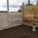 Picture of 6' ROCK FACE CONCRETE FENCE BASE PANEL 1.8MX305X50MM WC HP LW