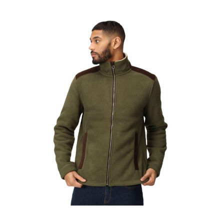 Picture of REGATTA DARK KHAKI FAVERSHAM FULL ZIP FLEECE