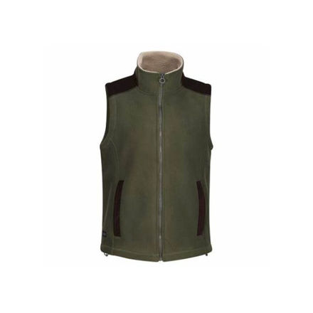 Picture of REGATTA DARK KHAKI FAVERSHAM FLEECE BODY WARMER