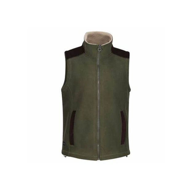 Picture of REGATTA DARK KHAKI FAVERSHAM FLEECE BODY WARMER
