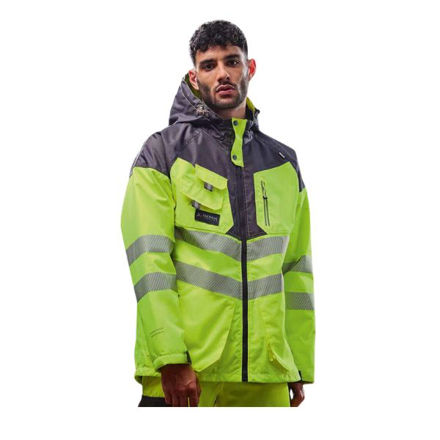 Picture of REGATTA TACTICAL HI-VIS JACKET YELLOW/GREY