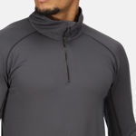 Picture of REGATTA CORE STRETCH QUARTER ZIP MID LAYER SEAL GREY
