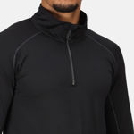 Picture of REGATTA CORE STRETCH QUARTER ZIP MID LAYER BLACK