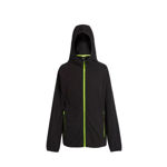 Picture of REGATTA NAVIGATE FULL ZIP HOODED FLEECE BLACK/ORANGE