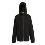 Picture of REGATTA NAVIGATE FULL ZIP HOODED FLEECE BLACK/ORANGE