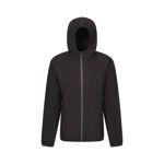 Picture of REGATTA NAVIGATE FULL ZIP HOODED FLEECE BLACK/SEAL GREY