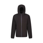 Picture of REGATTA NAVIGATE FULL ZIP HOODED FLEECE BLACK/SEAL GREY