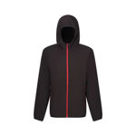 Picture of REGATTA NAVIGATE FULL ZIP HOODED FLEECE BLACK/RED