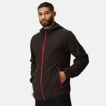 Picture of REGATTA NAVIGATE FULL ZIP HOODED FLEECE BLACK/RED