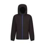 Picture of REGATTA NAVIGATE FULL ZIP HOODED FLEECE BLACK/NEW ROYAL
