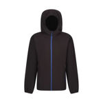 Picture of REGATTA NAVIGATE FULL ZIP HOODED FLEECE BLACK/NEW ROYAL