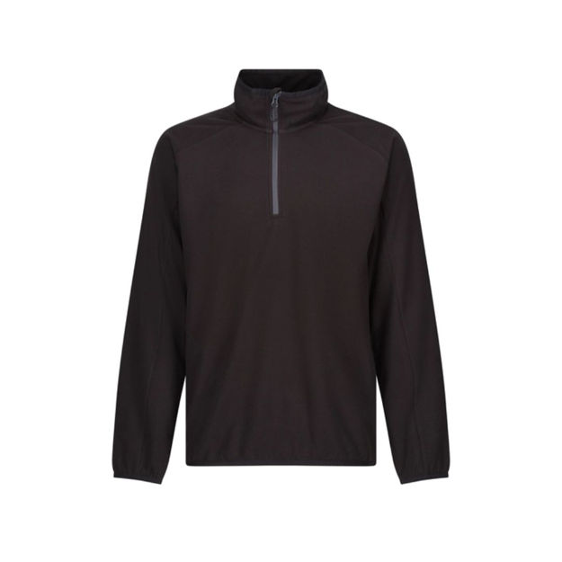Picture of REGATTA NAVIGATE HALF ZIP FLEECE BLACK/GREY