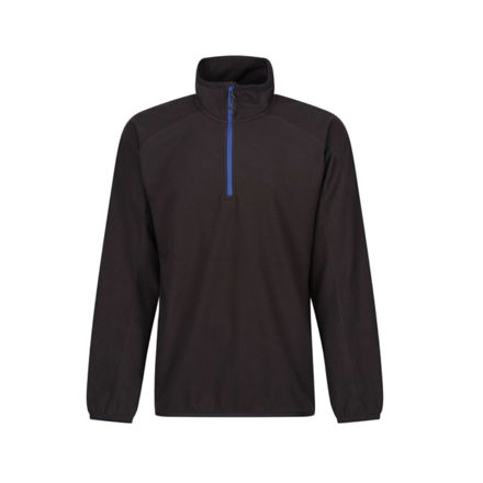 Picture of REGATTA NAVIGATE HALF ZIP FLEECE BLACK/NEW ROYAL