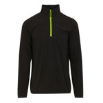 Picture of REGATTA NAVIGATE HALF ZIP FLEECE BLACK/LIMEGREEN