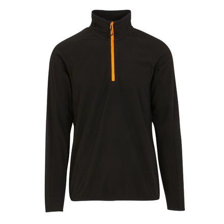 Picture of REGATTA NAVIGATE HALF ZIP FLEECE BLACK/ORANGE