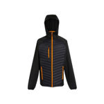 Picture of REGATTA NAVIGATE HYBRID JACKET BLACK/ORANGE