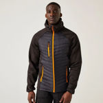 Picture of REGATTA NAVIGATE HYBRID JACKET BLACK/ORANGE