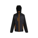 Picture of REGATTA NAVIGATE HYBRID JACKET BLACK/ORANGE