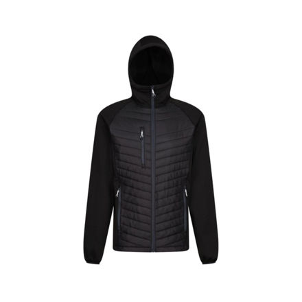 Picture of REGATTA NAVIGATE HYBRID JACKET BLACK/GREY