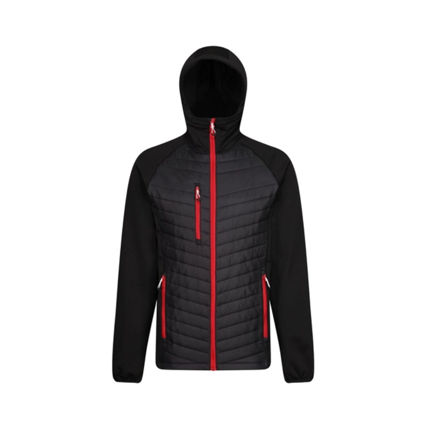 Picture of REGATTA NAVIGATE HYBRID JACKET BLACK/RED