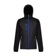 Picture of REGATTA NAVIGATE HYBRID JACKET BLACK/NEW ROYAL