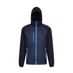 Picture of REGATTA NAVIGATE HYBRID JACKET BLACK/LIMEGREEN
