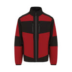 Picture of REGATTA E-VOLVE UNISEX SOFTSHELL HYBRID JACKET RED/BLACK
