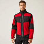 Picture of REGATTA E-VOLVE UNISEX SOFTSHELL HYBRID JACKET RED/BLACK
