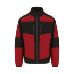 Picture of REGATTA E-VOLVE UNISEX SOFTSHELL HYBRID JACKET RED/BLACK