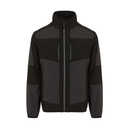 Picture of REGATTA E-VOLVE UNISEX SOFTSHELL HYBRID JACKET ASH/BLACK