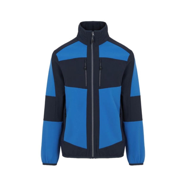 Picture of REGATTA E-VOLVE UNISEX SOFTSHELL HYBRID JACKET BLUE/NAVY