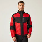 Picture of REGATTA E-VOLVE UNISEX THERMAL HYBRID JACKET RED/BLACK