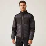 Picture of REGATTA E-VOLVE UNISEX THERMAL HYBRID JACKET ASH/BLACK