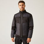 Picture of REGATTA E-VOLVE UNISEX THERMAL HYBRID JACKET ASH/BLACK
